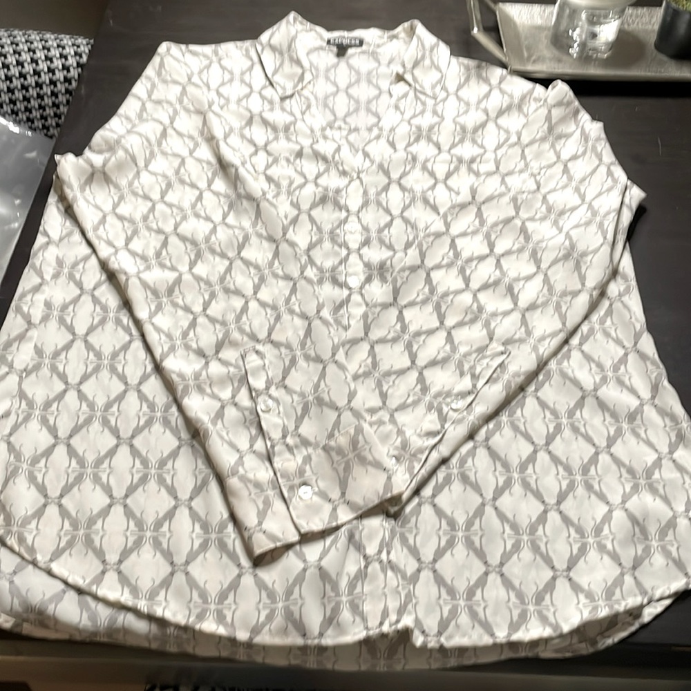 Dog Blouse Sz L EUC